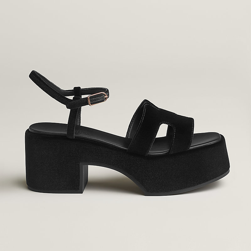 Sandália Jam 30 - Preto | Hermès Brasil
